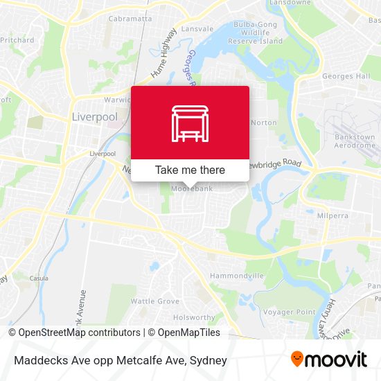 Maddecks Ave opp Metcalfe Ave map