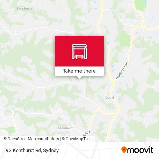 92 Kenthurst Rd map