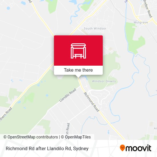 Richmond Rd after Llandilo Rd map