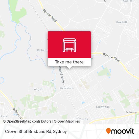 Crown St at Brisbane Rd map