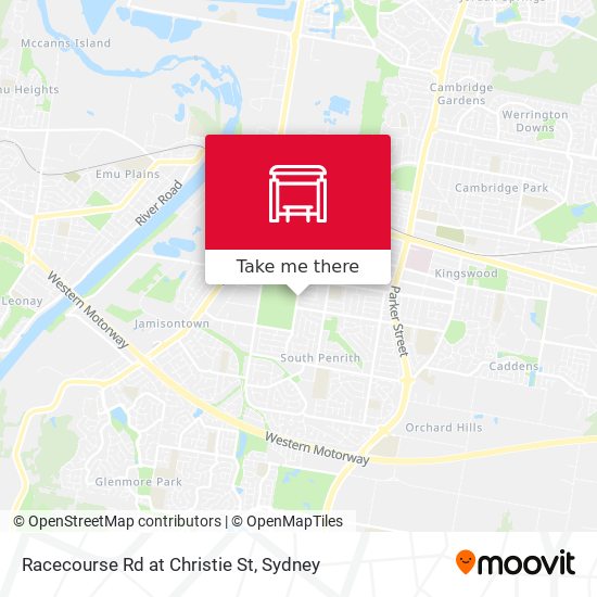 Racecourse Rd at Christie St map