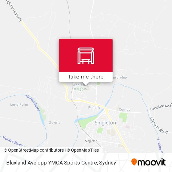 Blaxland Ave opp YMCA Sports Centre map