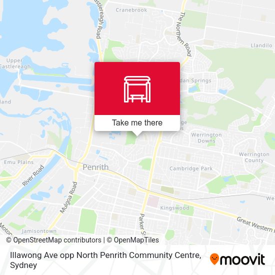 Illawong Ave opp North Penrith Community Centre map