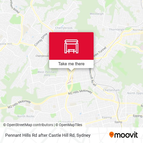 West Pennant Hills Map How To Get To Pennant Hills Rd After Castle Hill Rd In West Pennant Hills  By Bus, Train Or Metro?