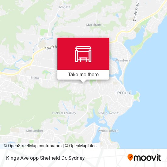 Kings Ave opp Sheffield Dr map