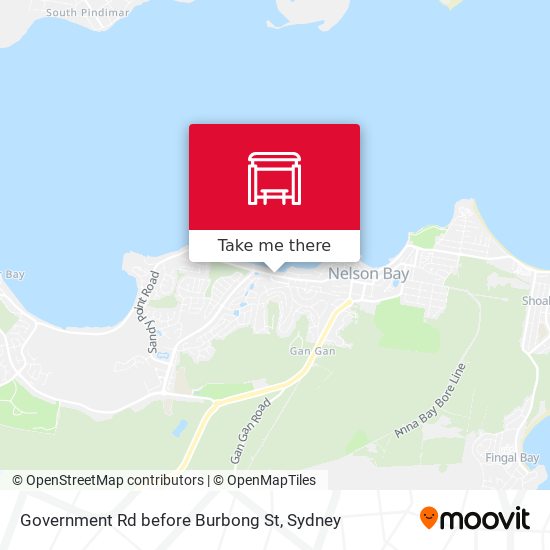 Government Rd before Burbong St map