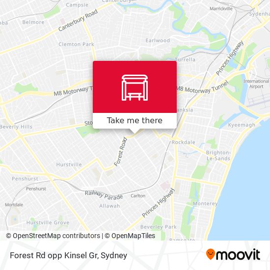 Forest Rd opp Kinsel Gr map