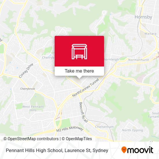 Pennant Hills High School, Laurence St map