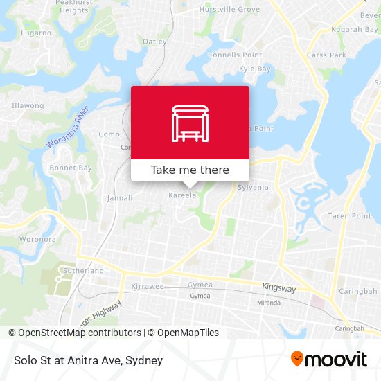 Solo St at Anitra Ave map