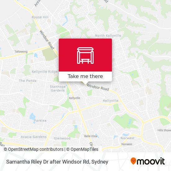 Samantha Riley Dr after Windsor Rd map