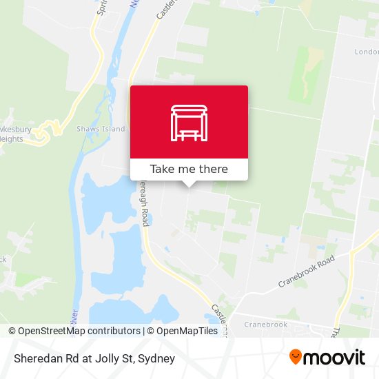 Sheredan Rd at Jolly St map