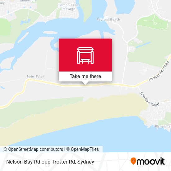 Nelson Bay Rd opp Trotter Rd map