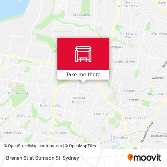 Brenan St at Stimson St map
