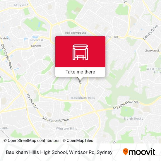 Baulkham Hills High School, Windsor Rd map
