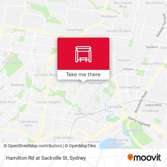 Hamilton Rd at Sackville St map