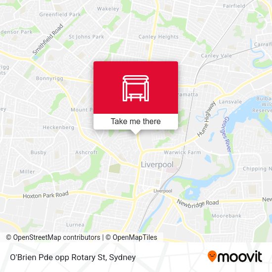 O'Brien Pde opp Rotary St map