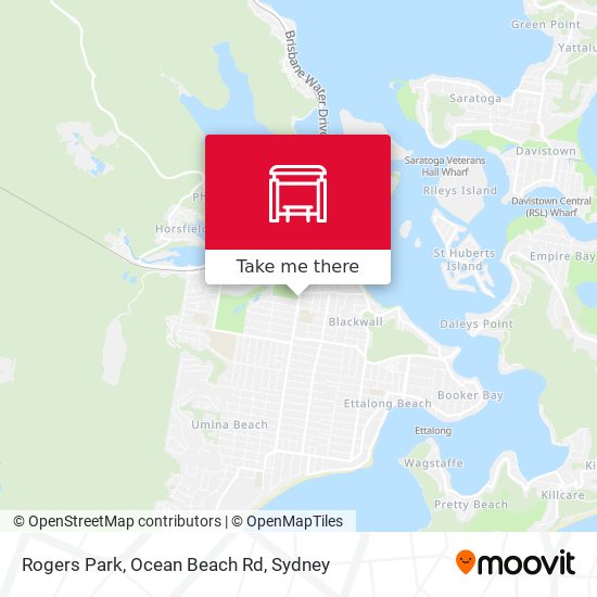 Rogers Park, Ocean Beach Rd map