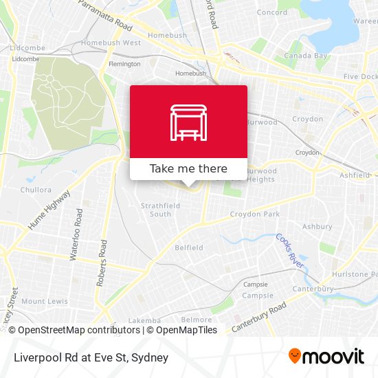 Liverpool Rd at Eve St map