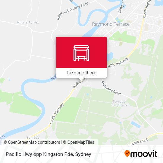 Pacific Hwy opp Kingston Pde map