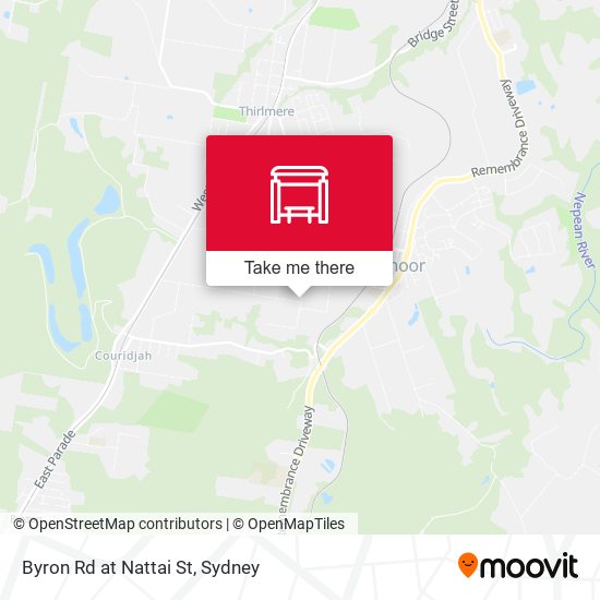 Byron Rd at Nattai St map