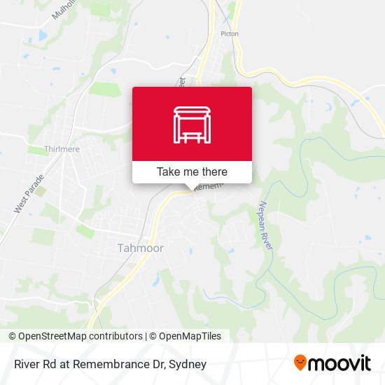 River Rd at Remembrance Dr map