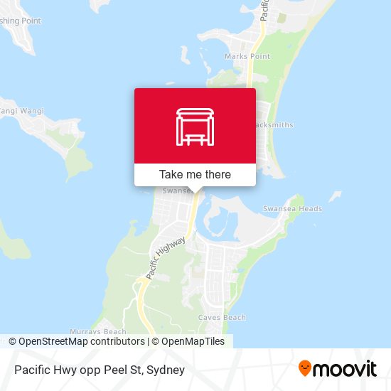 Pacific Hwy opp Peel St map