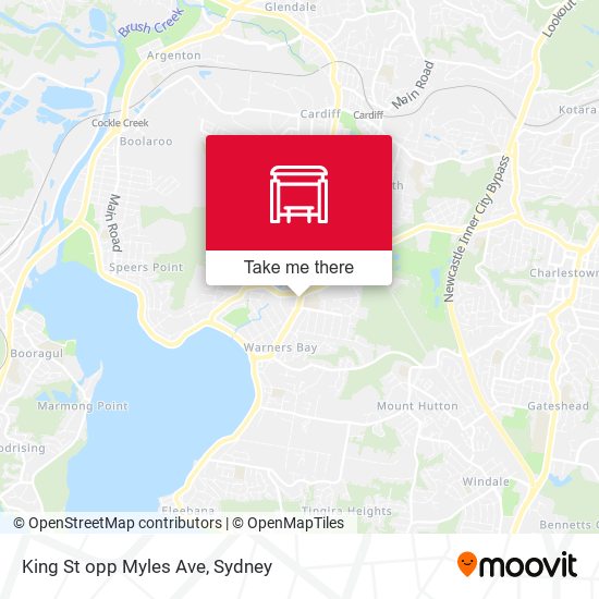 King St opp Myles Ave map