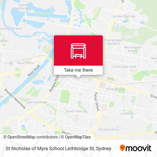 St Nicholas of Myra School Lethbridge St map