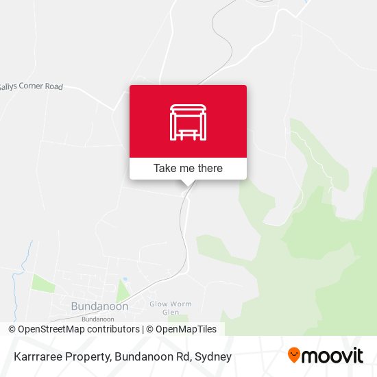 Karrraree Property, Bundanoon Rd map