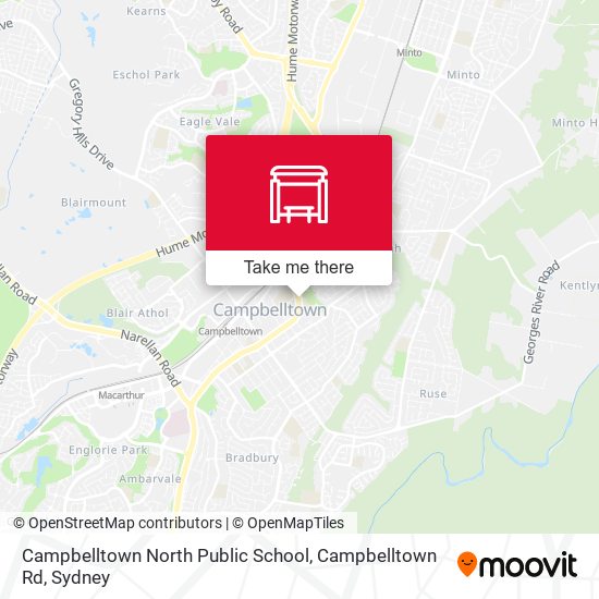 Campbelltown North Public School, Campbelltown Rd map