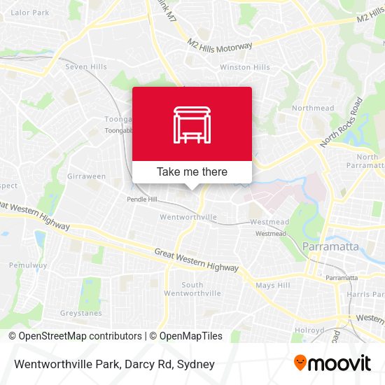 Wentworthville Park, Darcy Rd map