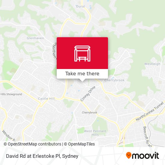 David Rd at Erlestoke Pl map
