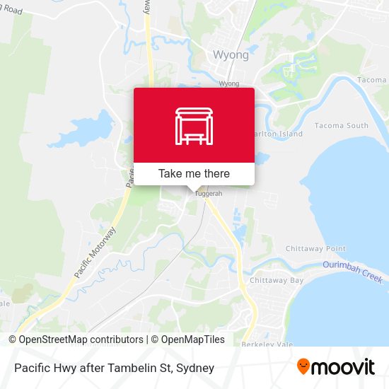 Pacific Hwy after Tambelin St map