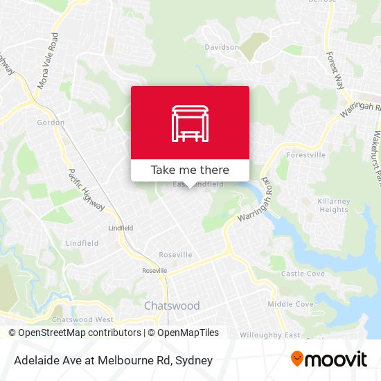 Adelaide Ave at Melbourne Rd map