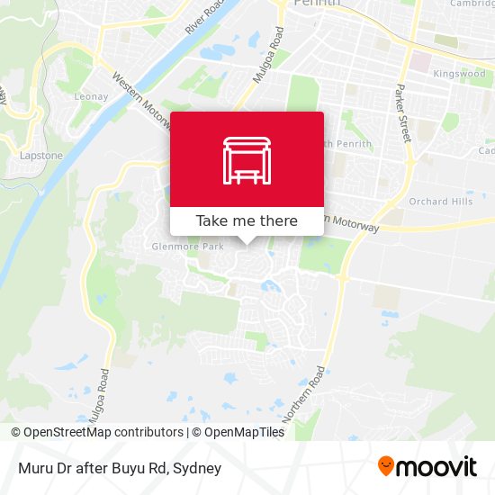 Muru Dr after Buyu Rd map