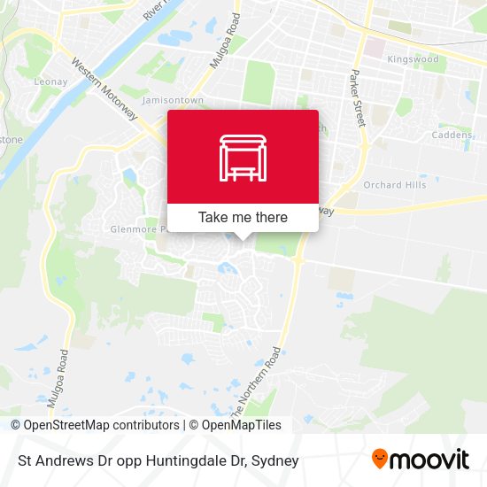 St Andrews Dr opp Huntingdale Dr map
