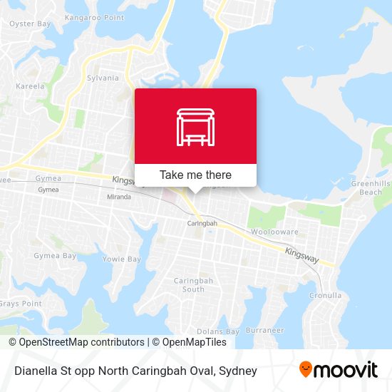 Dianella St opp North Caringbah Oval map