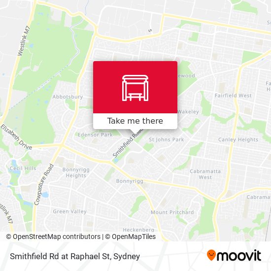 Smithfield Rd at Raphael St map