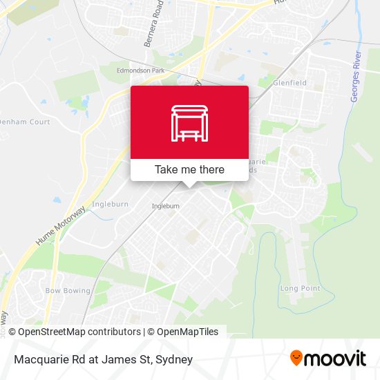 Macquarie Rd at James St map