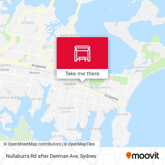 Nullaburra Rd after Denman Ave map