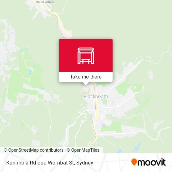 Kanimbla Rd opp Wombat St map
