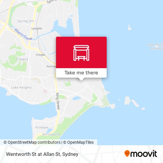Wentworth St at Allan St map