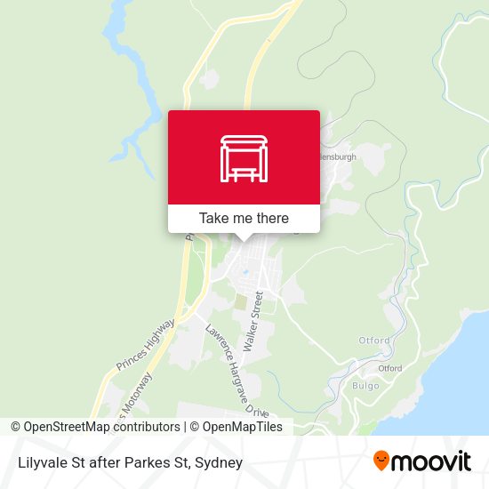 Lilyvale St after Parkes St map