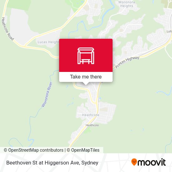 Beethoven St at Higgerson Ave map