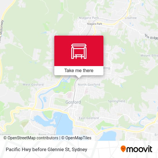 Pacific Hwy before Glennie St map