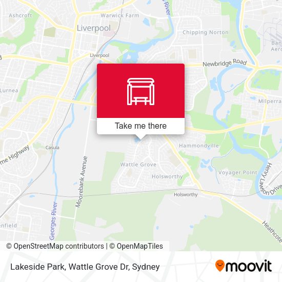 Lakeside Park, Wattle Grove Dr map