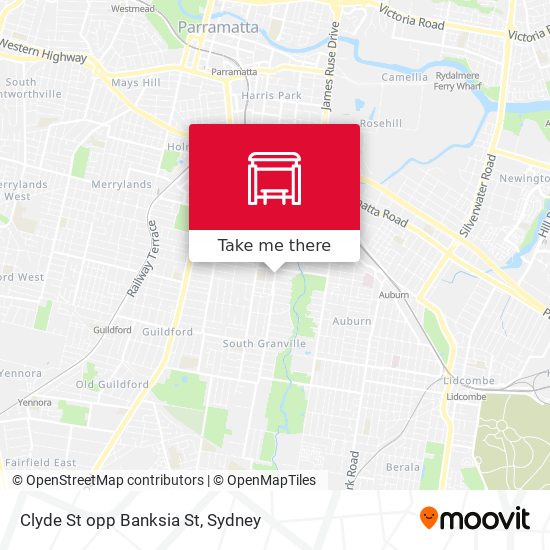 Clyde St opp Banksia St map