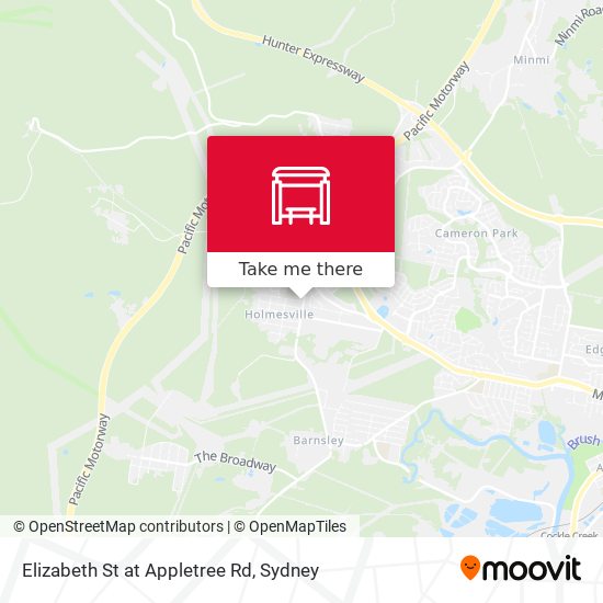Elizabeth St at Appletree Rd map