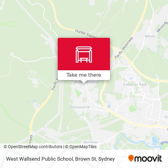 West Wallsend Public School, Brown St map