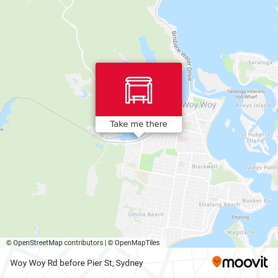 Woy Woy Rd before Pier St map